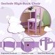 preview thumbnail 8 of 7, Kids Table and Chair Set for Arts, Crafts, Homework, Home School - 35.5" x 17.5" x 33.5" (L x W x H)