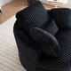 preview thumbnail 55 of 61, Oversized 360 Degreed Swivel Accent Chair Modern Soft Plush Corduroy Round Barrel Chair for Living Room Bedroom with Pillows