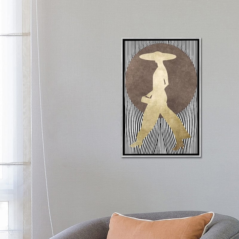 iCanvas "La Madame Noir" by Kubistika Framed
