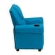preview thumbnail 112 of 189, Contemporary Kids Recliner with Cup Holder and Headrest - 24"W x 21.5" - 36.5"D x 27"H