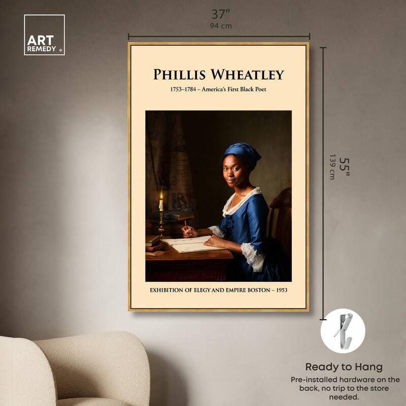 America's First Black Poet Canvas by Art Remedy