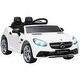 preview thumbnail 1 of 5, 12V Mercedes SLC 300 Kids Ride-On Car with Remote Control, Lights, Music, and Safe Suspension System for Fun Driving White
