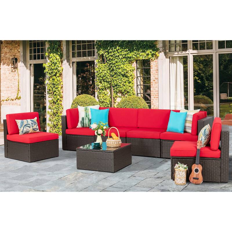Futzca 7 Pieces Outdoor Patio Furniture Sets