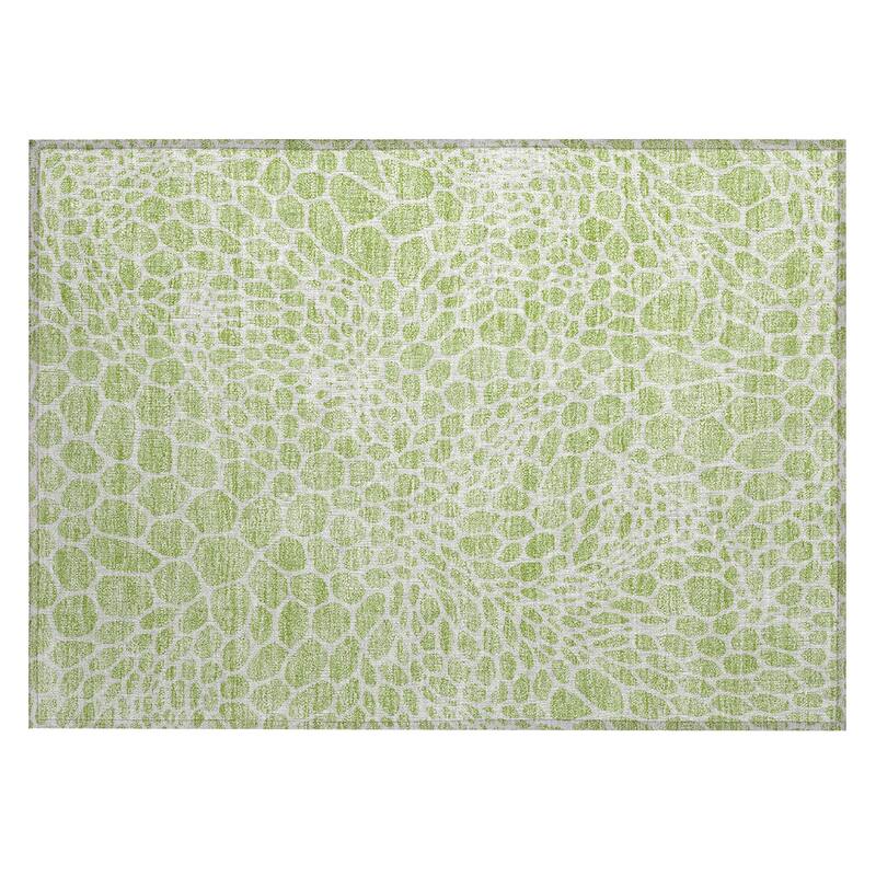 Machine Washable Indoor/ Outdoor Chantille Animal Print Rug