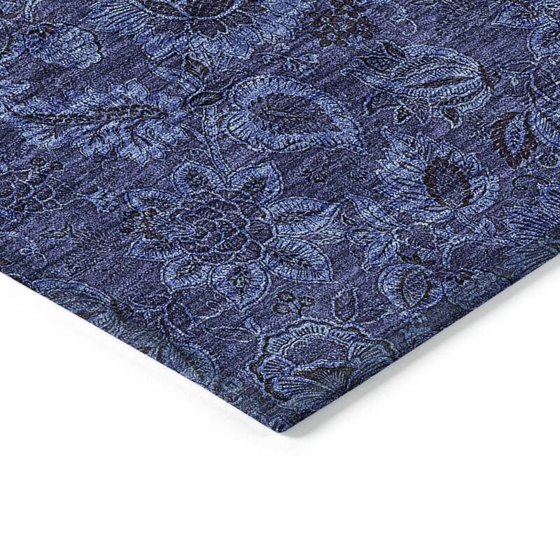 HomeRoots Floral Transitional Rectangle Outdoor Rug