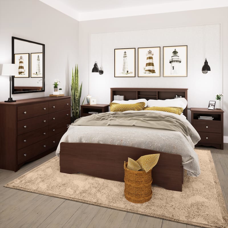 Prepac Sonoma 8 Drawer Double Dresser for Bedroom, Wide Chest of Drawers, Traditional Bedroom Furniture