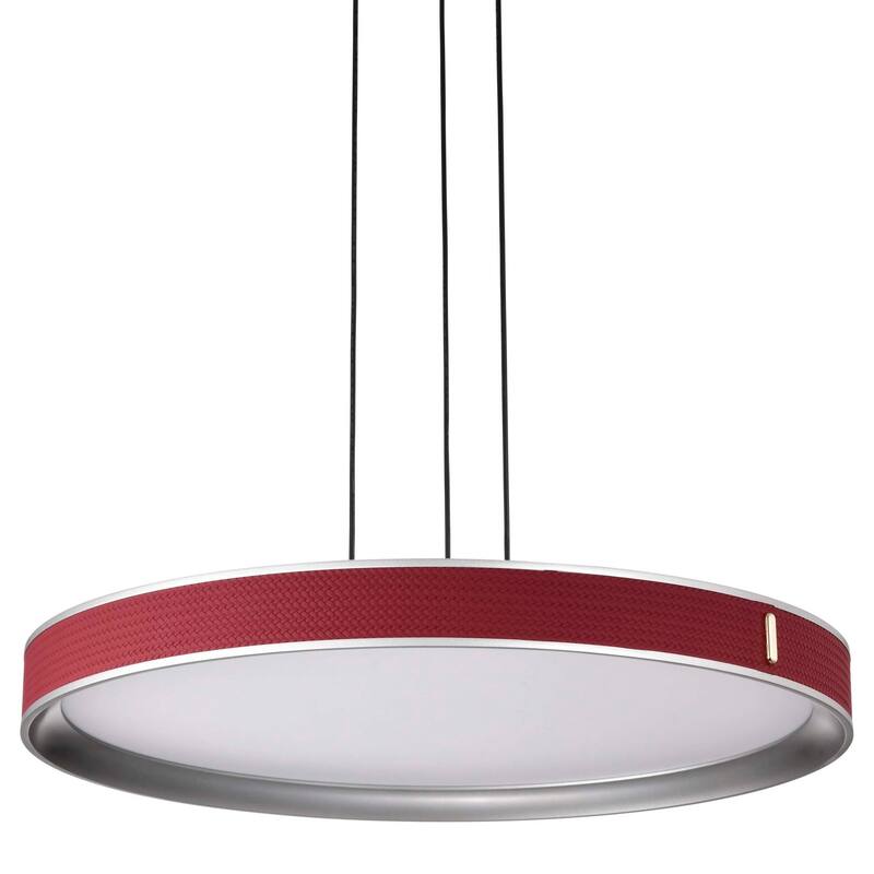 Nuvo Lighting 62/3001 Bandon 20" Wide Pendant - Gray / Red