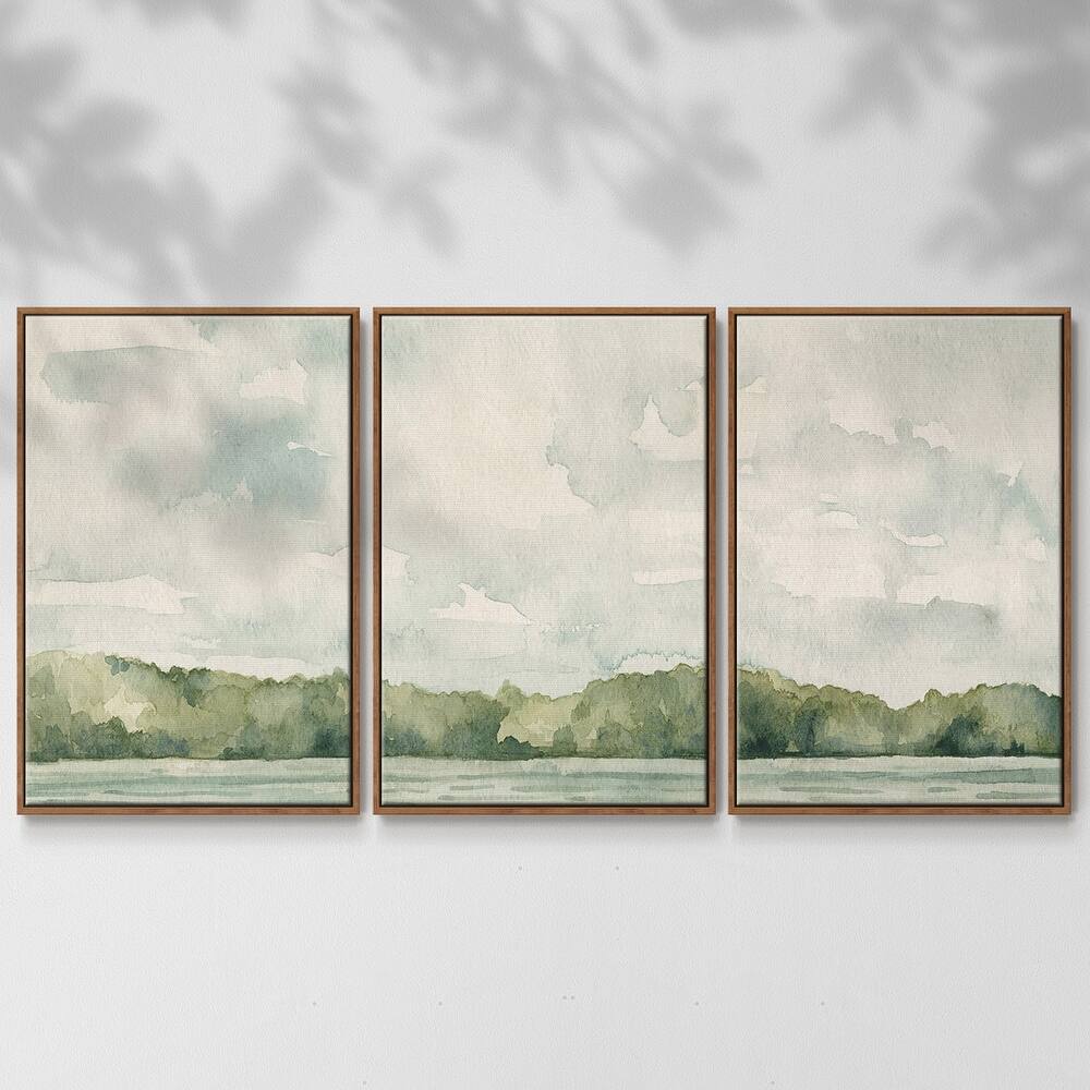Riverside Views II - Multi Piece Framed Canvas