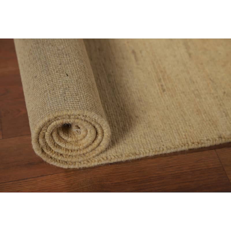 Gabbeh Modern Runner Rug Hand-Knotted Contemporary Wool Carpet - 2'6"x 9'8"