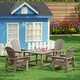 preview thumbnail 141 of 193, Laguna Kids Adirondack 5-Piece Square Table Dining Set