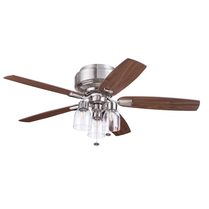 52" Prominence Home Magonia Indoor Traditional Farmhouse Ceiling Fan with Pull Chains, Dry-Rated