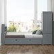 preview thumbnail 1 of 25, Twin Size Platform Bed with Storage Headboard and Footboard, Pull Out Shelves and Twin Size Trundle Grey