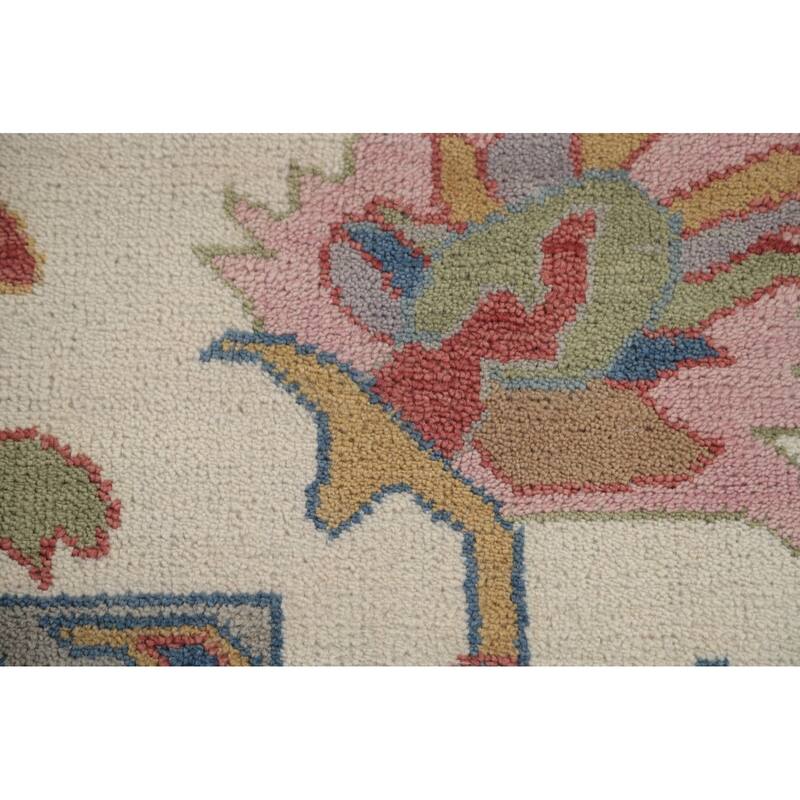 Oushak Oriental Area Rug Handmade Bedroom Wool Carpet - 9'2"x 11'8"