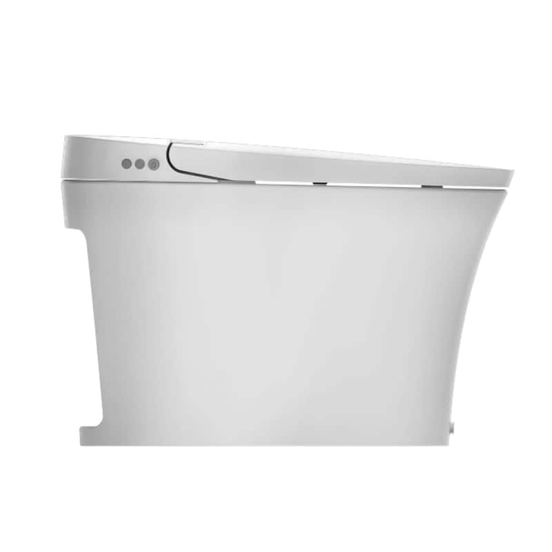 Fine Fixtures Modern Battery Powered One Piece Toilet - Elongated, Touchless And Tankless Toilet