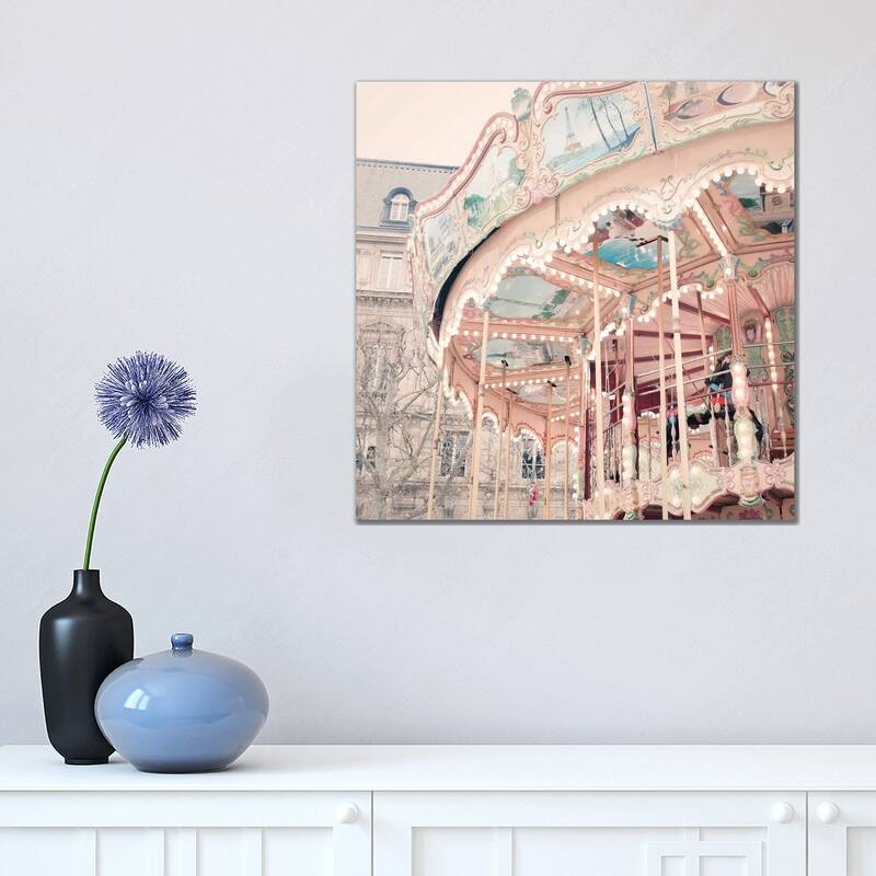 iCanvas "A Carousel In Paris" by Ruby and B Canvas Print - 18x18x1.5