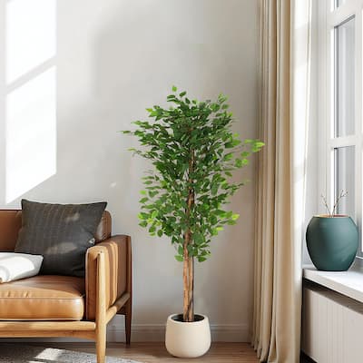 63" Artificial Ficus Tree with Pot