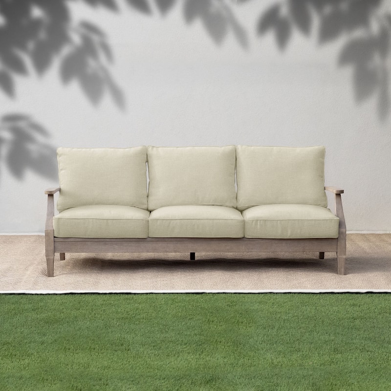 Sorra Home Outdura Rumor Indoor/Outdoor Corded Sofa Set - 22.5 in x 22.5 in x 5 in - Rumor Vanilla