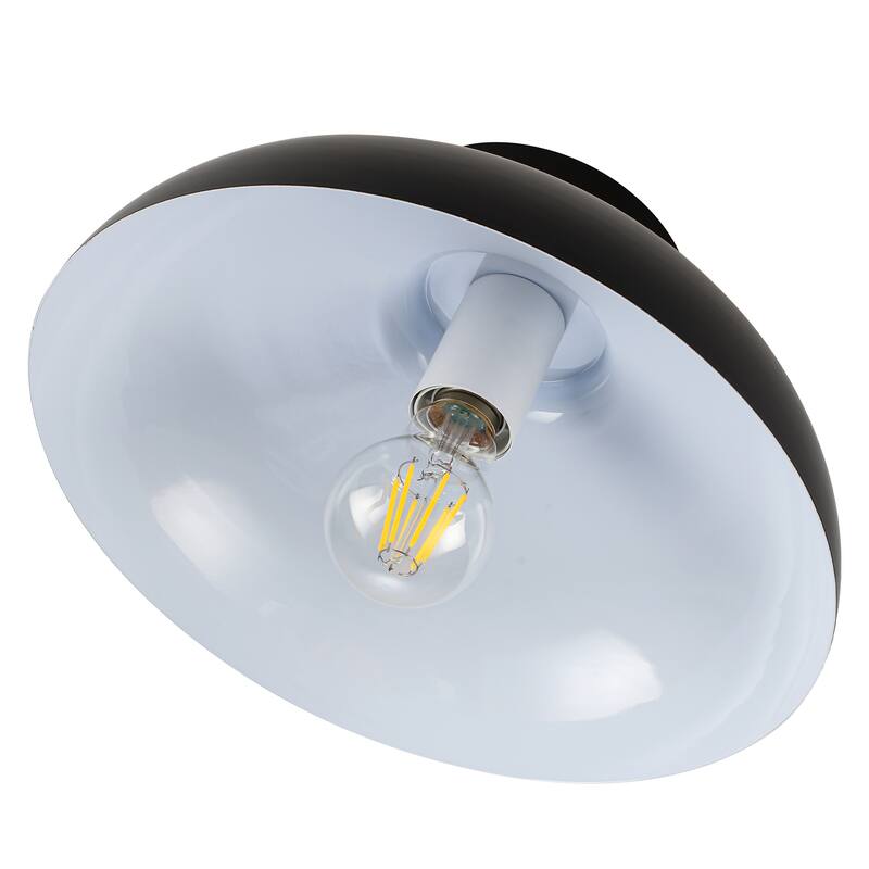 Semi Flush Mount Ceiling Light, Modern Ceiling Light Fixture for Kitchen Island Dining Room Foyer Hallway Porch Barn Loft