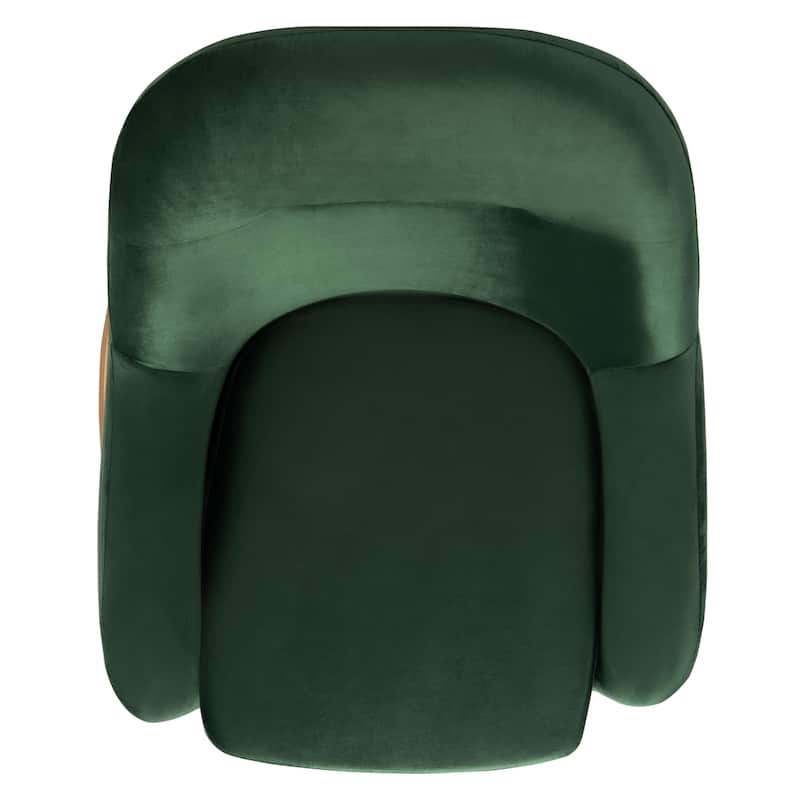 SAFAVIEH Yukiko Glam Velvet Accent Chair - 26.3" W x 31.8" L x 34" H - 26Wx32Dx34H