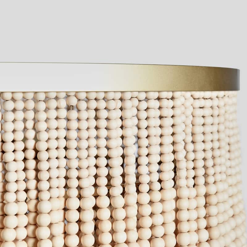 Brittany Natural Beaded Chandelier by Kosas Home