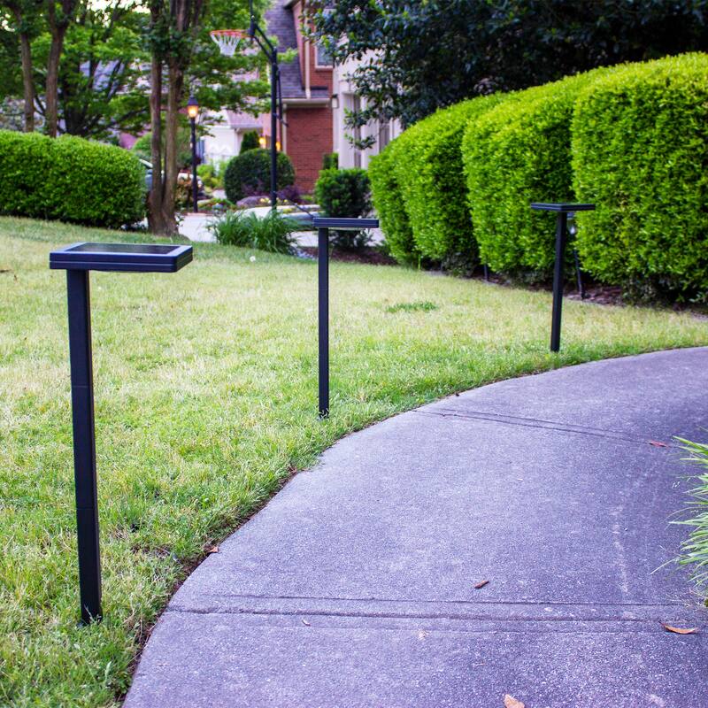 80 Lumen Contemporary Square Solar Outdoor Path Light