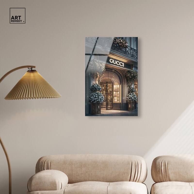 Illuminated Luxury Store Acrylic by Art Remedy, Ready to Hang