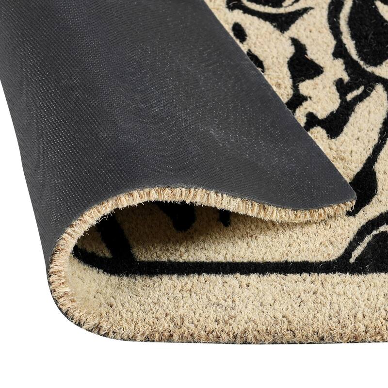 Villa by Classic Home Good Dog 24x36 Choir Ivory and Natural Doormat