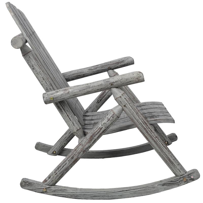 Wooden Porch Rocker Chair (Excluding the table)