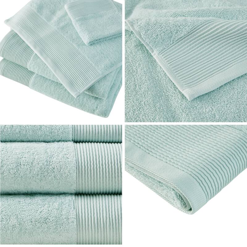 Beautyrest Nuage Cotton Tencel Blend Antimicrobial 6 Piece Towel Set