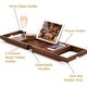 preview thumbnail 33 of 36, Bathtub Tray for Tub - Adjustable Bamboo Bath Tray for Tub - Collapsible Bathtub Caddy Bath Tub Tray Wood - Bath Accessories