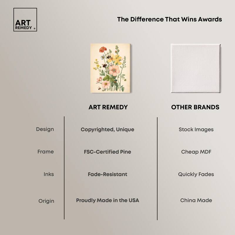 Pollinator Portrait I Canvas by Art Remedy, Gallery Wrapped