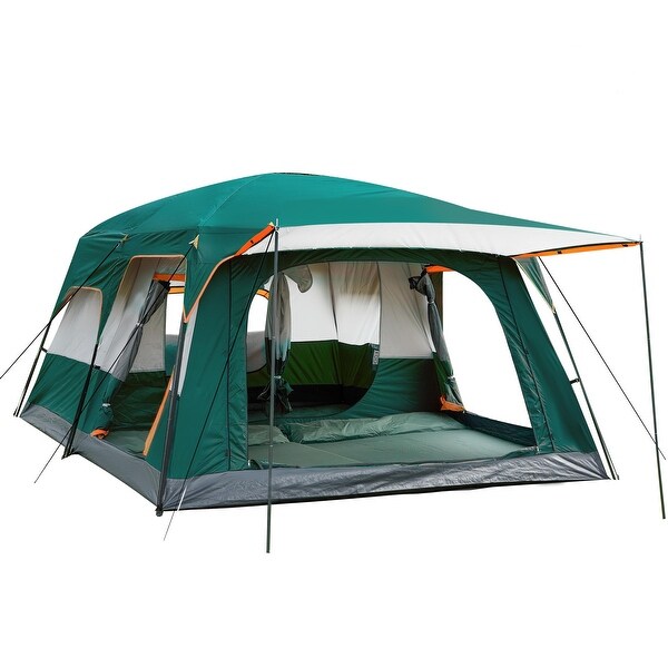 Large Tent 10 12 14 Person B Family Cabin Tents 2 Rooms 3 Doors Waterproof Big Tent for Outdoor Camping Family Gathering On Sale Bed Bath Beyond 40699595