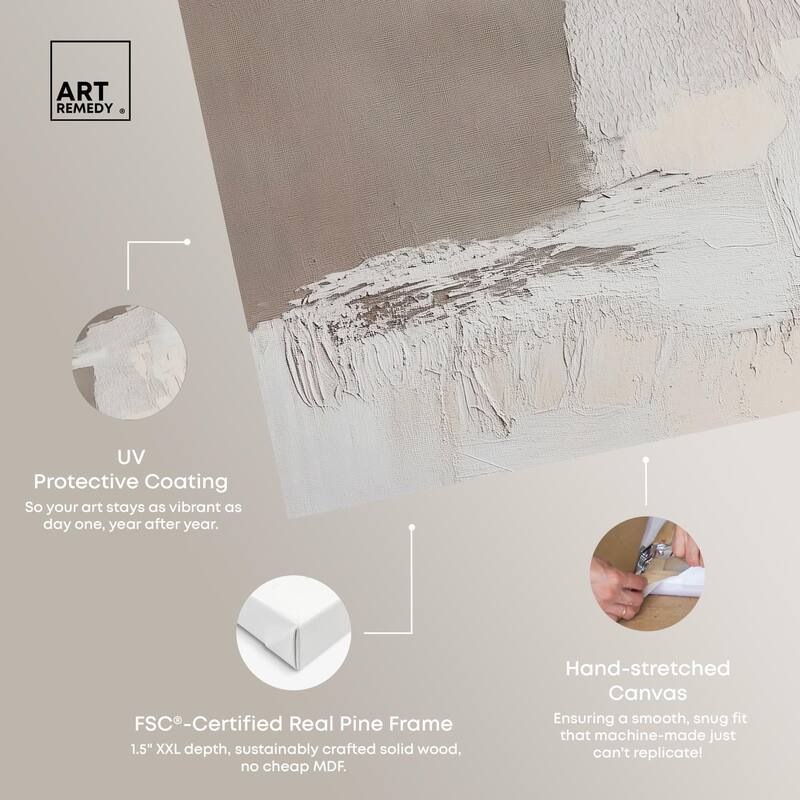 Art of Greige II Canvas by Art Remedy, Gallery Wrapped