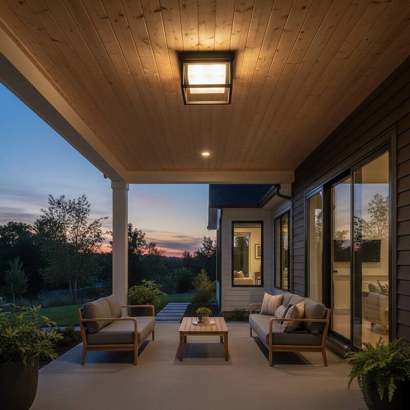 Artcraft Overbrook - 1-Light Outdoor Flush Mount