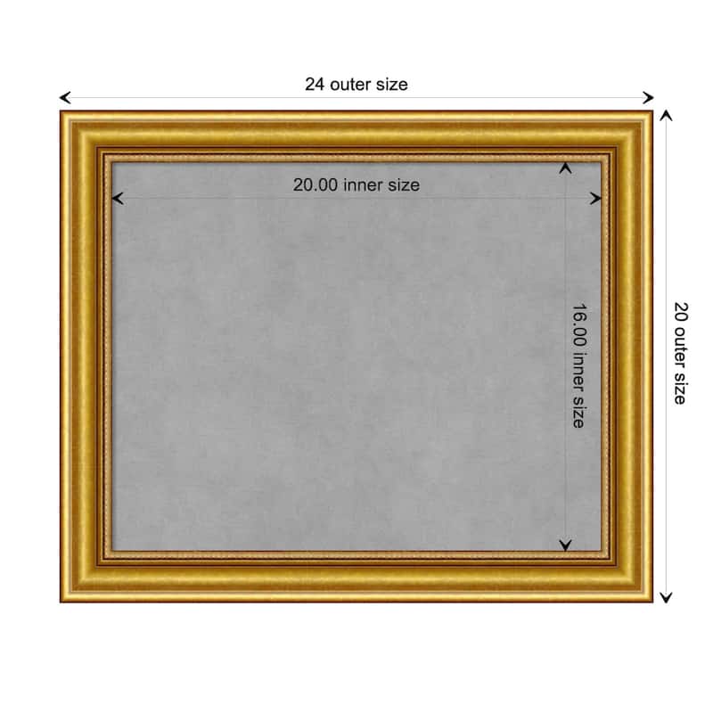 Amanti Art Townhouse Gold Framed Magnetic Board - Board Size 20x16
