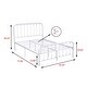 preview thumbnail 32 of 39, Alazyhome Sturdy Metal Platform Bed Frame
