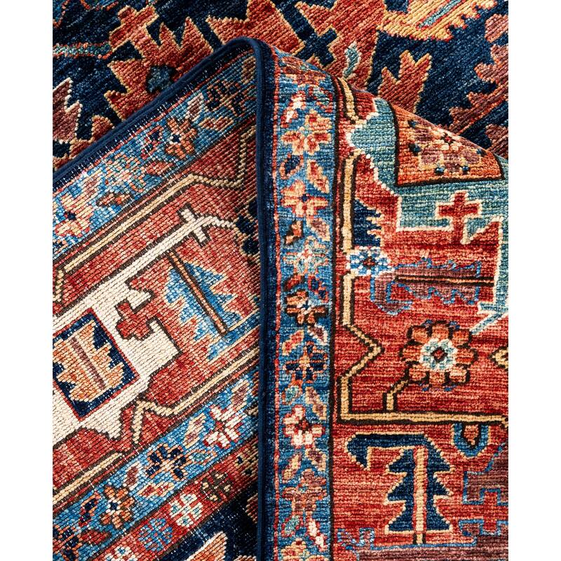 Serapi One-of-a-Kind Hand-Knotted Area Rug - Blue - 8' 2" x 10' 2"
