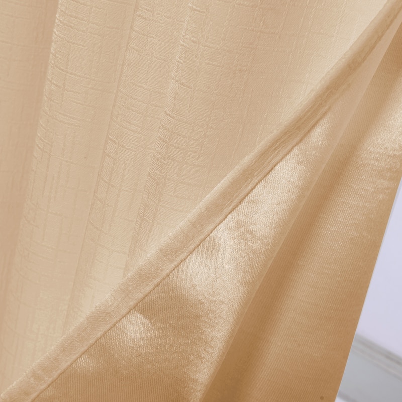 Lynx Matte Embossed Room Darkening Grommet Panel 84" - (1x) 52 x 84 in.