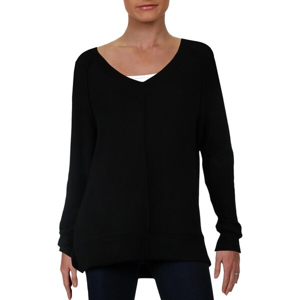 black v neck ladies jumper