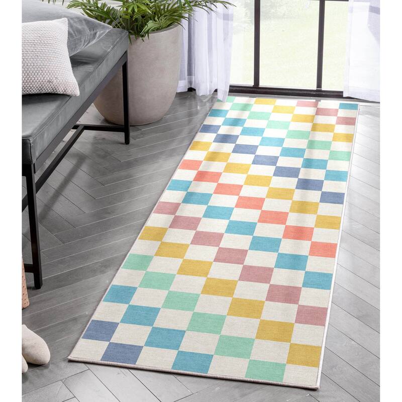 Well Woven Apollo Square Modern Geometric Flat-Weave Area Rug