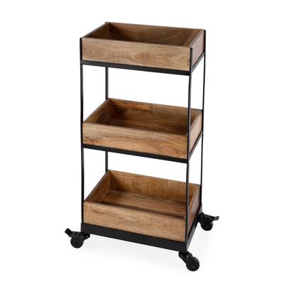 Fulham Rustic 3-Tier Serving Cart