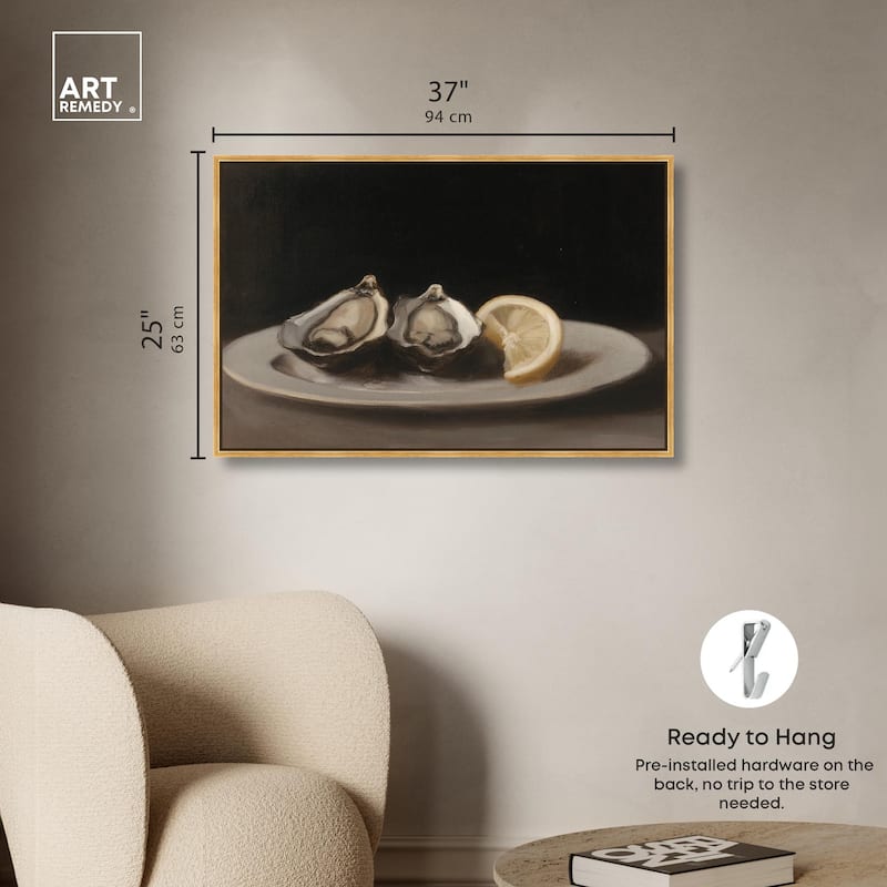 Manet's Oysters Canvas by Art Remedy