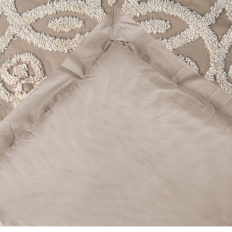 Better Trends Eden Comforter Set 100% Cotton Tufted Soft Plush Chenille Machine Washable Tumble Dry