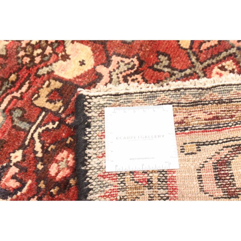 ECARPETGALLERY Hand-knotted Andelz Red Wool Rug - 3'6 x 9'6