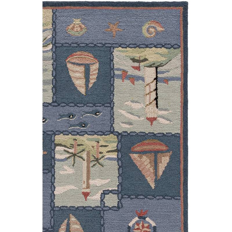 SAFAVIEH Handmade Chelsea Laurenzia French Country Nautical Wool Rug