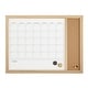 preview thumbnail 24 of 34, Martha Stewart Dry Erase Magnetic Monthly Calendar/Cork Board - Woodgrain Frame