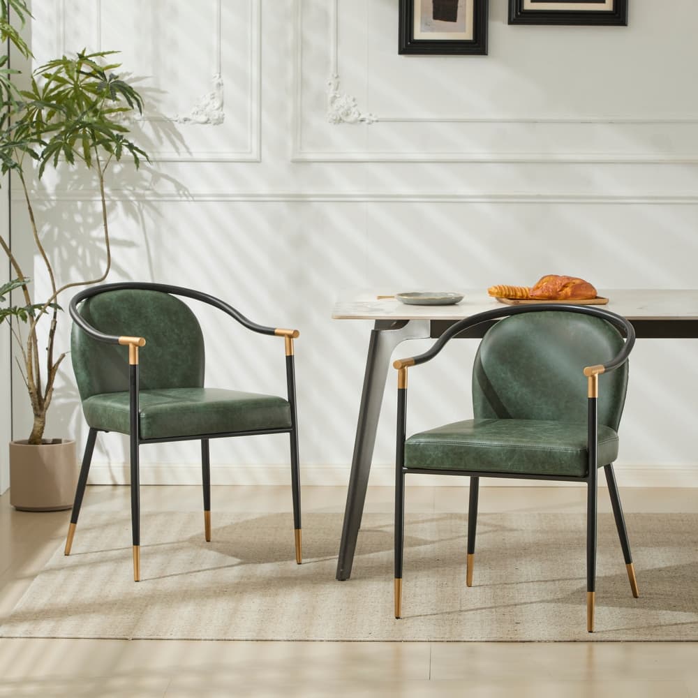 Olors Modern Upholstered Cushioned Dining Chair with King Louis Back by Christopher Knight Home