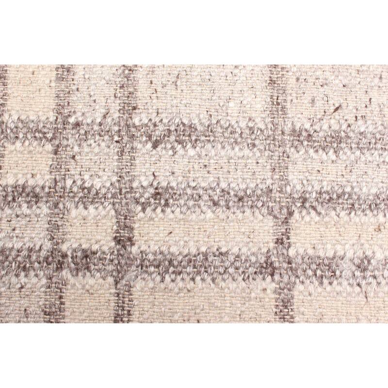 ECARPETGALLERY Flat-Weave Ankara FW Taupe Wool Kilim - 5'1 x 7'7