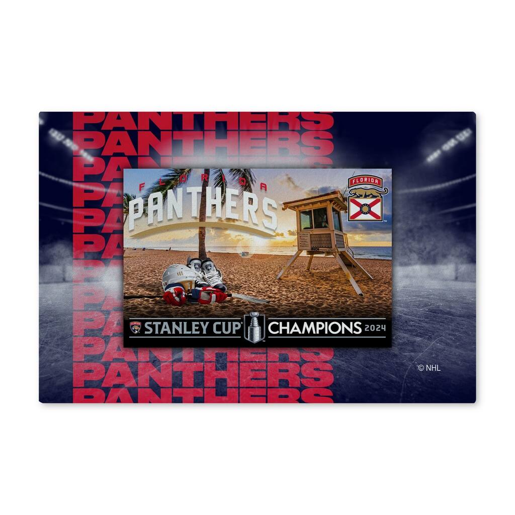 NHL Florida Panthers Repeater Washable Rug - 20" x 32"