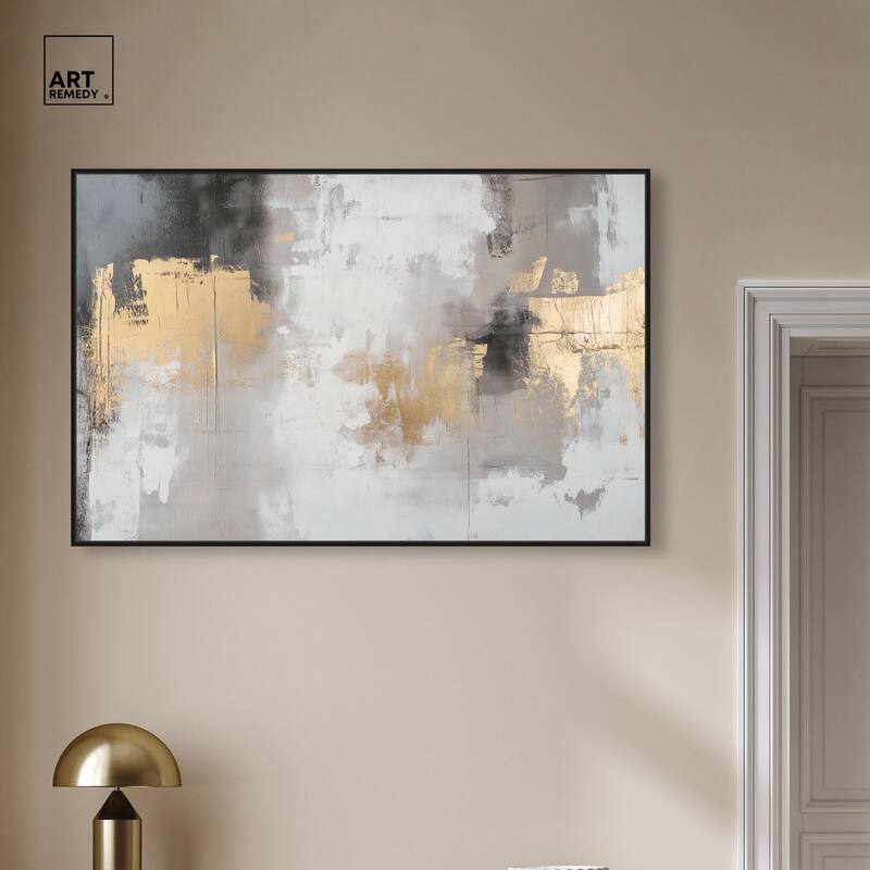 Gilded Gray I Canvas by Art Remedy
